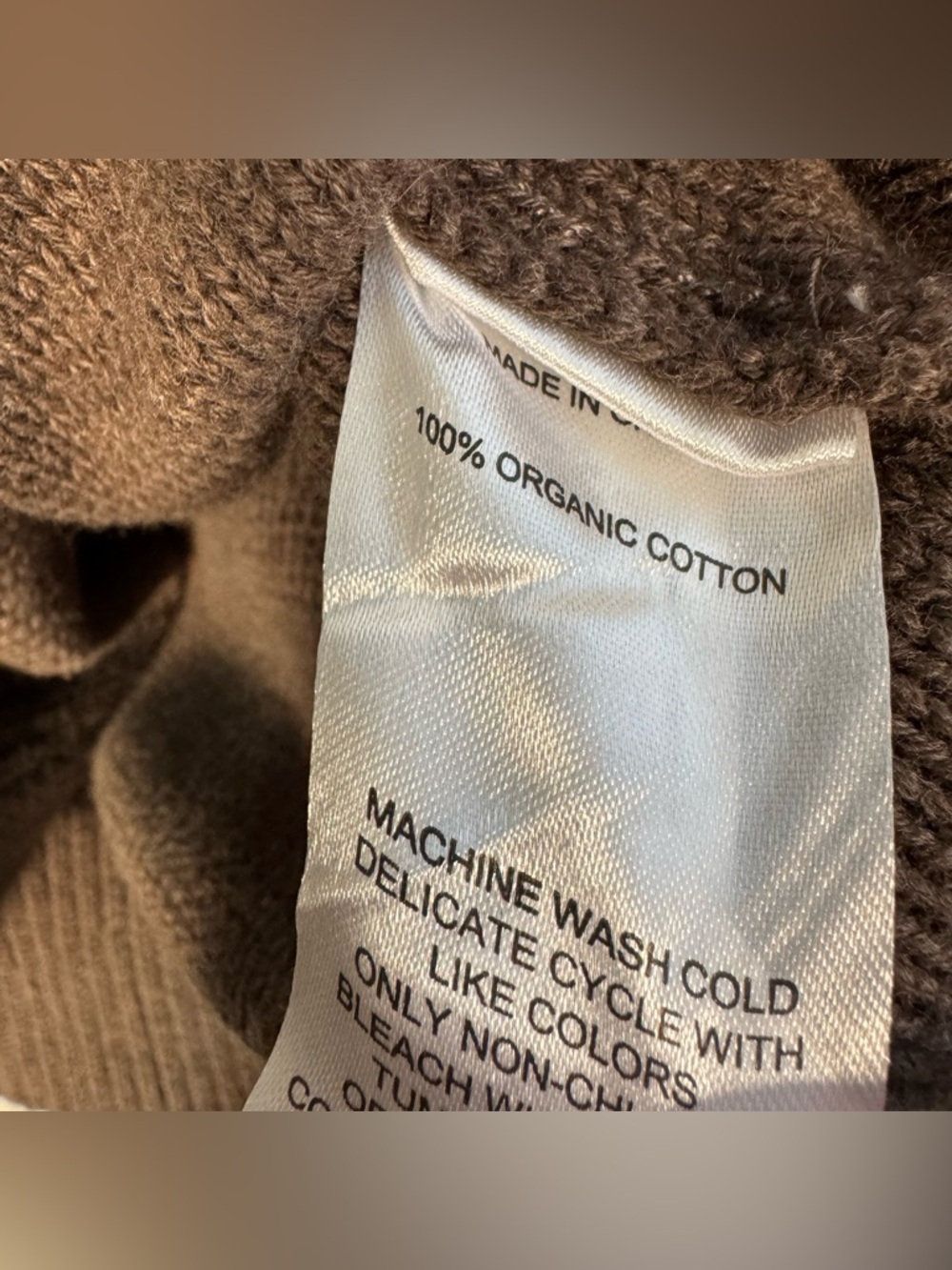Quince Brown Cropped Button-Up Cardigan Sweater - Picture 6 of 9